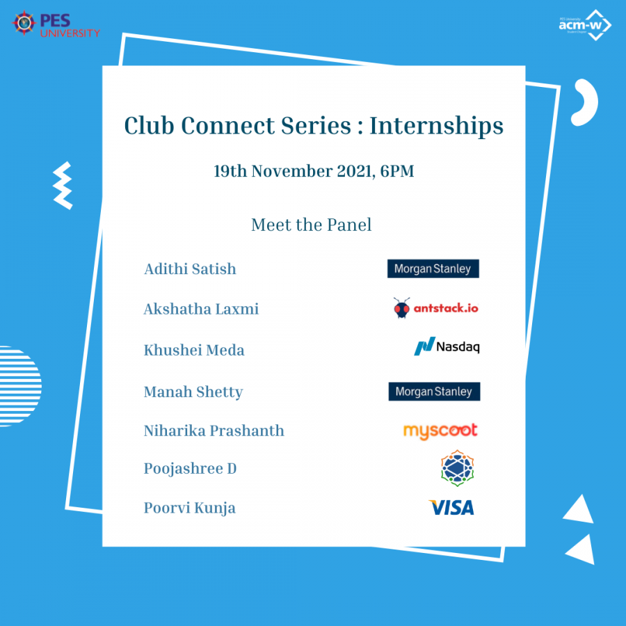 Club Connect Series: Internship Talk